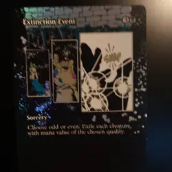 Magic: The Gathering Extinction Event Alt Art Foil Mythic Black Marvel - Image 1