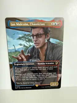 Ian Malcolm, Chaotician BORDERLESS - UB Jurassic Park Regular MTG NM 13 - Image 1