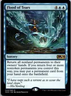 Flood of Tears 59 Rare Core Set 2020 Magic: The Gathering Lightly Played - Image 1