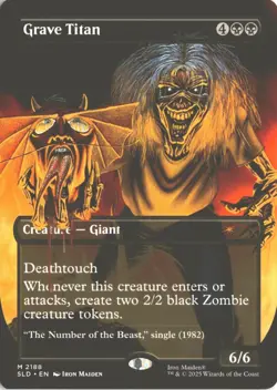 MTG Grave Titan (Non-Foil) Borderless 2188 M Secret Lair Drop Series NM - Image 1