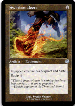 Swiftfoot Boots The Brothers' War: Retro Frame Artifacts NM - Image 1
