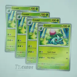 Ivysaur 002/165 Regluar x4 - 4x Playset Pokemon S&V 151 - 4 Card Set - Image 1