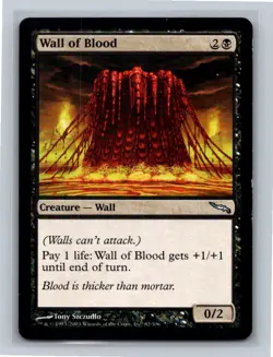 Wall of Blood 82 Mirrodin U LP - Image 1