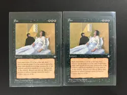 2 x POX from IA Ice Age MTG Magic the Gathering Vintage Black - Image 1