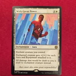Wizards of the Coast MTG With Great Power... Marvel Spider-Man 0024 Rare W EN - Image 1