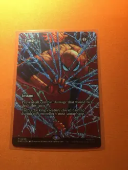 MTG Magic The Gathering Tangle MAR Mythic Borderless Spider-Man - Image 1