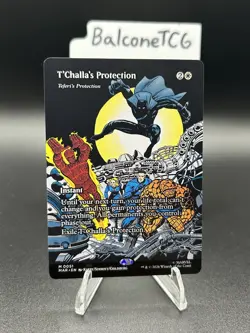 MTG T'Challa's Protection - Teferi's Protection (Borderless) REG Marvel Universe - Image 2