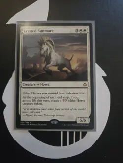 Wizards of the Coast MTG Crested Sunmare HOU #006/199 Mythic White Regular EN - Image 1