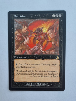 MTG Attrition, Urza's Destiny, Enchantment, Rare, 52/143, NM, Unplayed - Image 1