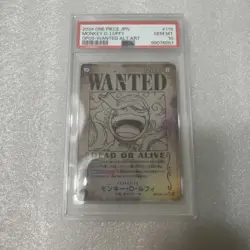 JPN PSA 10 Monkey D. Luffy OP05-119 Wanted Poster Card One Piece TC GEM MT - Image 1