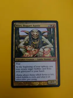 Wort, Boggart Auntie Rare Goblin Shaman MTG Card. Lorwyn. - Image 1