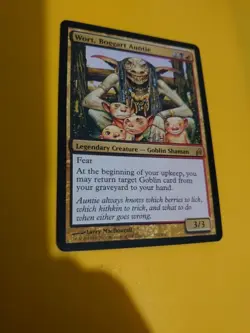 Wort, Boggart Auntie Rare Goblin Shaman MTG Card. Lorwyn. - Image 4