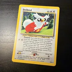 Delibird Neo Revelation Holofoil Rare 5/64 LP-MP - Pokemon TCG - Image 1