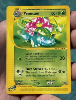 Pokemon TCG Venusaur 067/165 Expedition Base Set Rare Regular 2002 100 HP - Image 1
