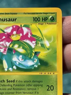 Pokemon TCG Venusaur 067/165 Expedition Base Set Rare Regular 2002 100 HP - Image 3