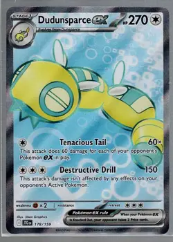 Dudunsparce ex 178/159 Ultra Rare Journey Together Pokemon Holo Near Mint - Image 1