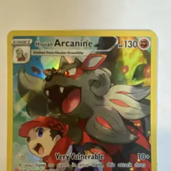 Pokemon TCG Hisuian Arcanine TG08/TG30 Lost Origin TG Holo Ultra Rare HP 130 - Image 2