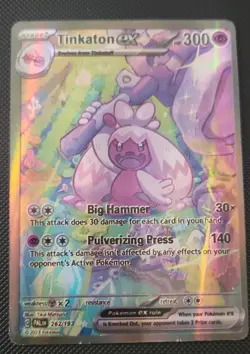 Pokemon Tinkaton ex 262/193 Paldea Evolved SIR Holo Full Art Sv02 - Image 1