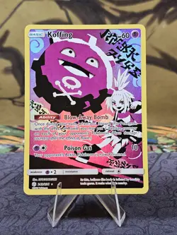 Pokemon TCG Koffing 243/236 Cosmic Eclipse Holo Secret Rare Card LP-/MP - Image 1