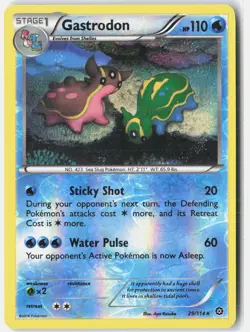 Gastrodon 29/114 Rare Steam Siege Pokemon Reverse Holo Near Mint - Image 1