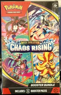 Pokemon TCG Mega Evolution—Chaos Rising Booster Bundle 6 Packs - Image 1