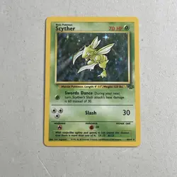 Pokemon 1999 TCG Jungle Card -- Scyther 10/64 Holo - Image 1