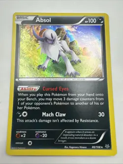 Pokemon TCG Absol Roaring Skies 40/108 Holo Rare - Image 1