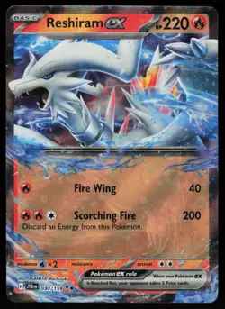 Reshiram ex 030/159 Double Rare Journey Together Pokemon Holo Near Mint - Image 1
