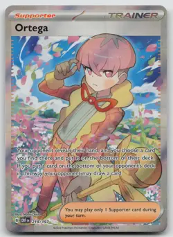 Ortega 219/197 Ultra Rare Obsidian Flames Pokemon Holo Near Mint - Image 1