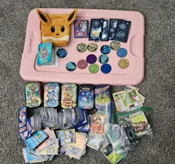 Pokemon Card Bulk Lot 6.5 Pounds Cards With Coins & Accessories Lot Auction Bid - Image 4