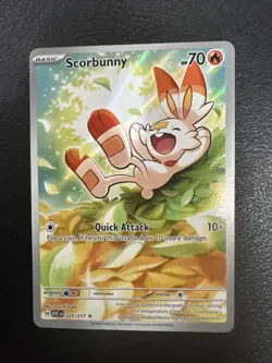 Scorbunny 225/217 Holo Illustration Rare Ascended Heroes Pokemon TCG A - Image 1