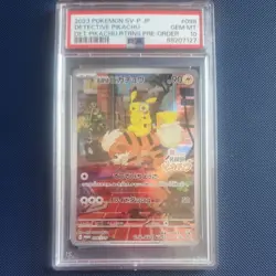 PSA 10 Detective Pikachu 098/SV-P Pre-Order Promo Japanese Pokemon Card GEM MINT - Image 1