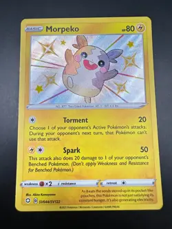Pokemon TCG Morpeko SV044/SV122 Shining Fates Shiny Vault Shiny Holo Rare - Image 1