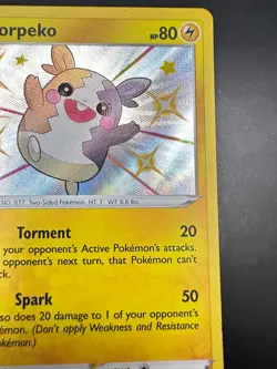 Pokemon TCG Morpeko SV044/SV122 Shining Fates Shiny Vault Shiny Holo Rare - Image 3