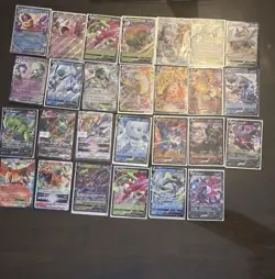 Pokemon TCG 26 Card Lot (Vmax, GX, EX, V) - Image 1