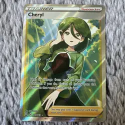 Cheryl 159/163 Battle Styles Trainer FULL ART ULTRA RARE Pokemon Card Near Mint - Image 1