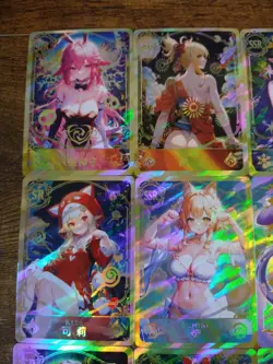 Genshin Impact Waifu 12 Card Lot - Beautiful Goddess Story Cards Mona Amber - Image 2