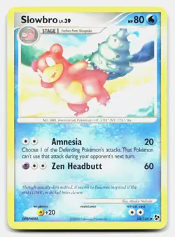 Slowbro 54/106 Uncommon Great Encounters Pokemon NM/LP - Image 1