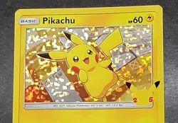 Pokemon Pikachu 25/25 Holo McDonald's 25th Anniversary Promos NM - Image 2
