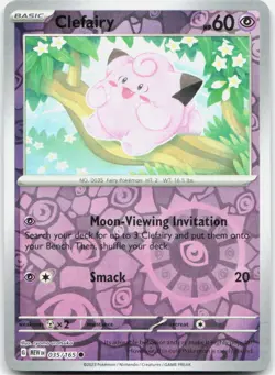 Clefairy 035/165 Common 151 Pokemon Reverse Holo NM - Image 1