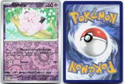 Clefairy 035/165 Common 151 Pokemon Reverse Holo NM - Image 3