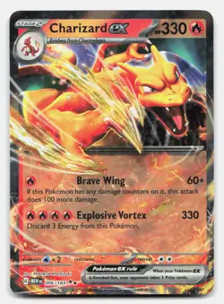 Charizard ex 006/165 Double Rare 151 Pokemon Holo NM - Image 1