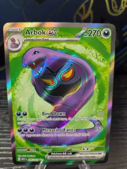 Arbok ex - 185/165 - Pokemon TCG 151 Full Art Ultra Rare Card NM - Image 1