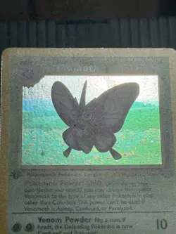 Venomoth 13/64 Jungle 1st Edition Holo Rare EN 1999 Stage 1 HP70 - Image 4