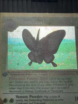 Venomoth 13/64 Jungle 1st Edition Holo Rare EN 1999 Stage 1 HP70 - Image 5