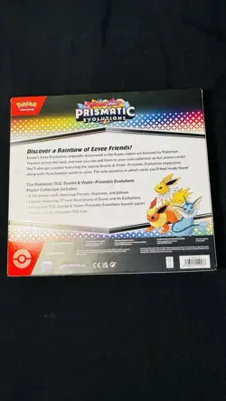 POKEMON Prismatic Evolutions Poster Collection (Includes 3 Booster Packs) Sealed - Image 2