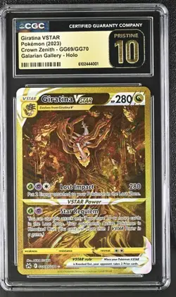 Giratina VSTAR CGC 10 Pristine Gold Crown Zenith GG69/GG70 Pokemon Card Holo - Image 1