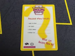Pokemon TCG - Ancient Mew 2000 Insert Card NM - Image 4