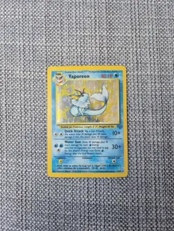 Vaporeon Jungle 12/64 Holo English Pokemon Card - Image 1