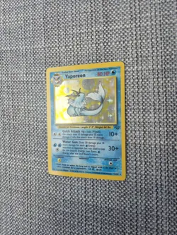Vaporeon Jungle 12/64 Holo English Pokemon Card - Image 2